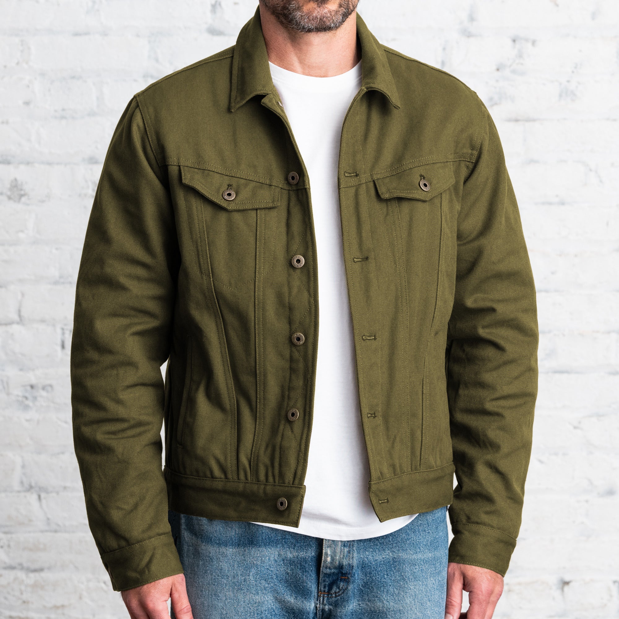 Montana Flannel-Lined Canvas Trucker Jacket