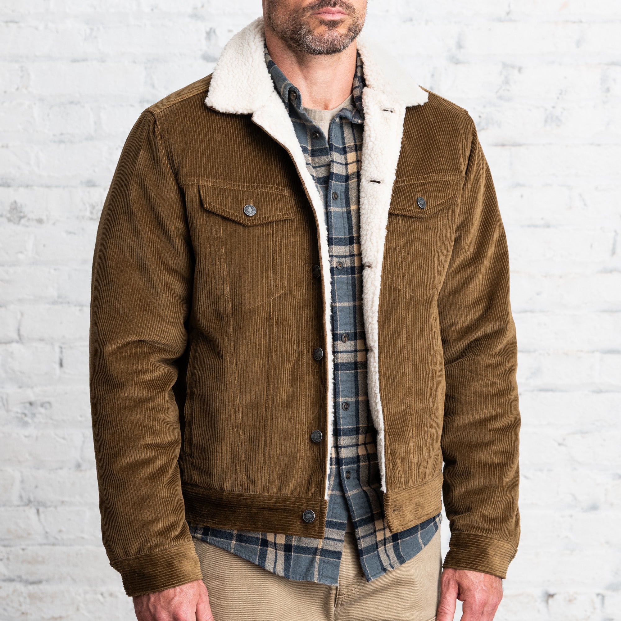 Deals corduroy jacket 100% dacron fleece lining