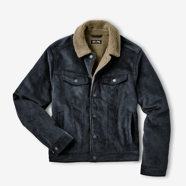 Montana Fleece-Lined Corduroy Trucker Jacket – Line of Trade