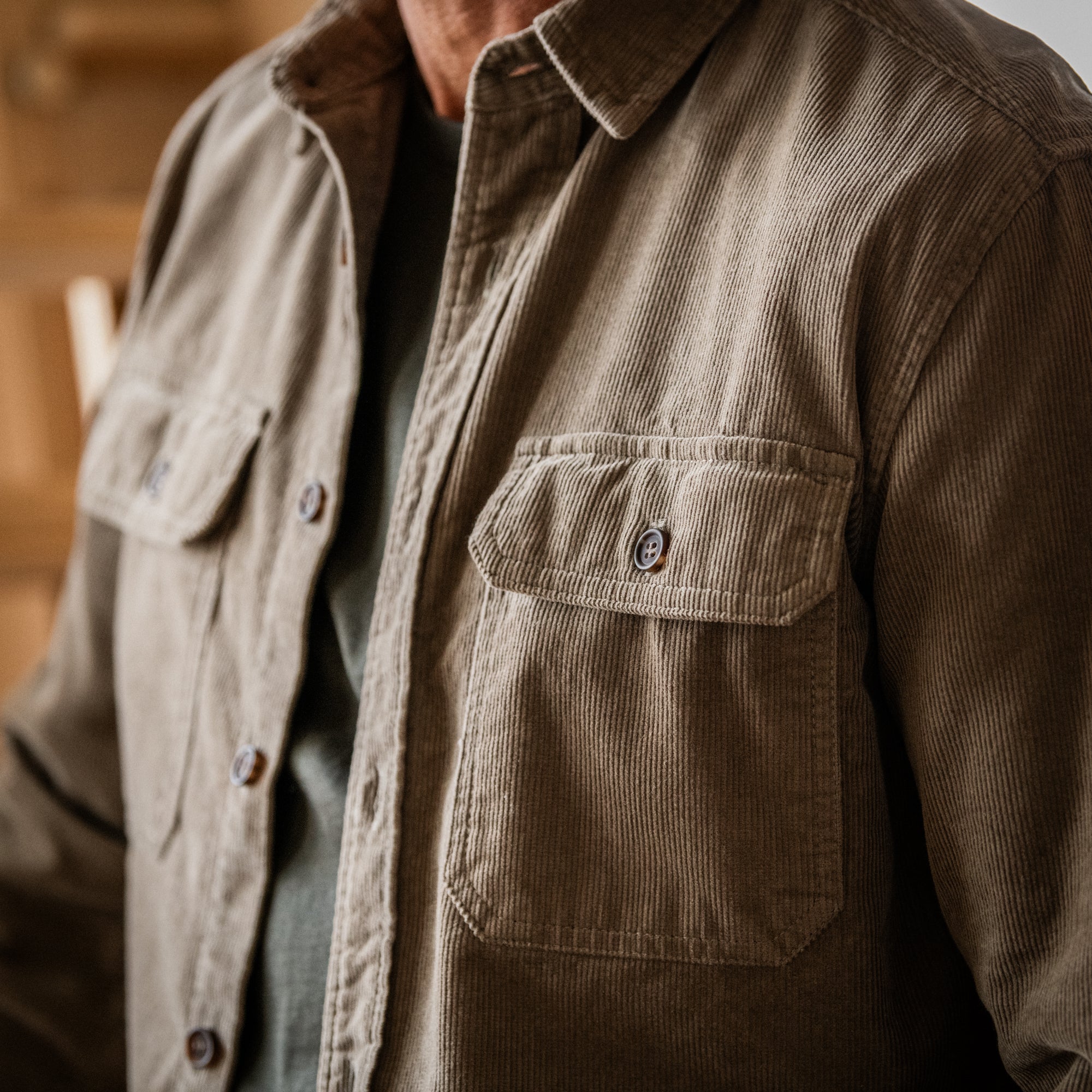 Stone Corduroy Workshirt – Line of Trade