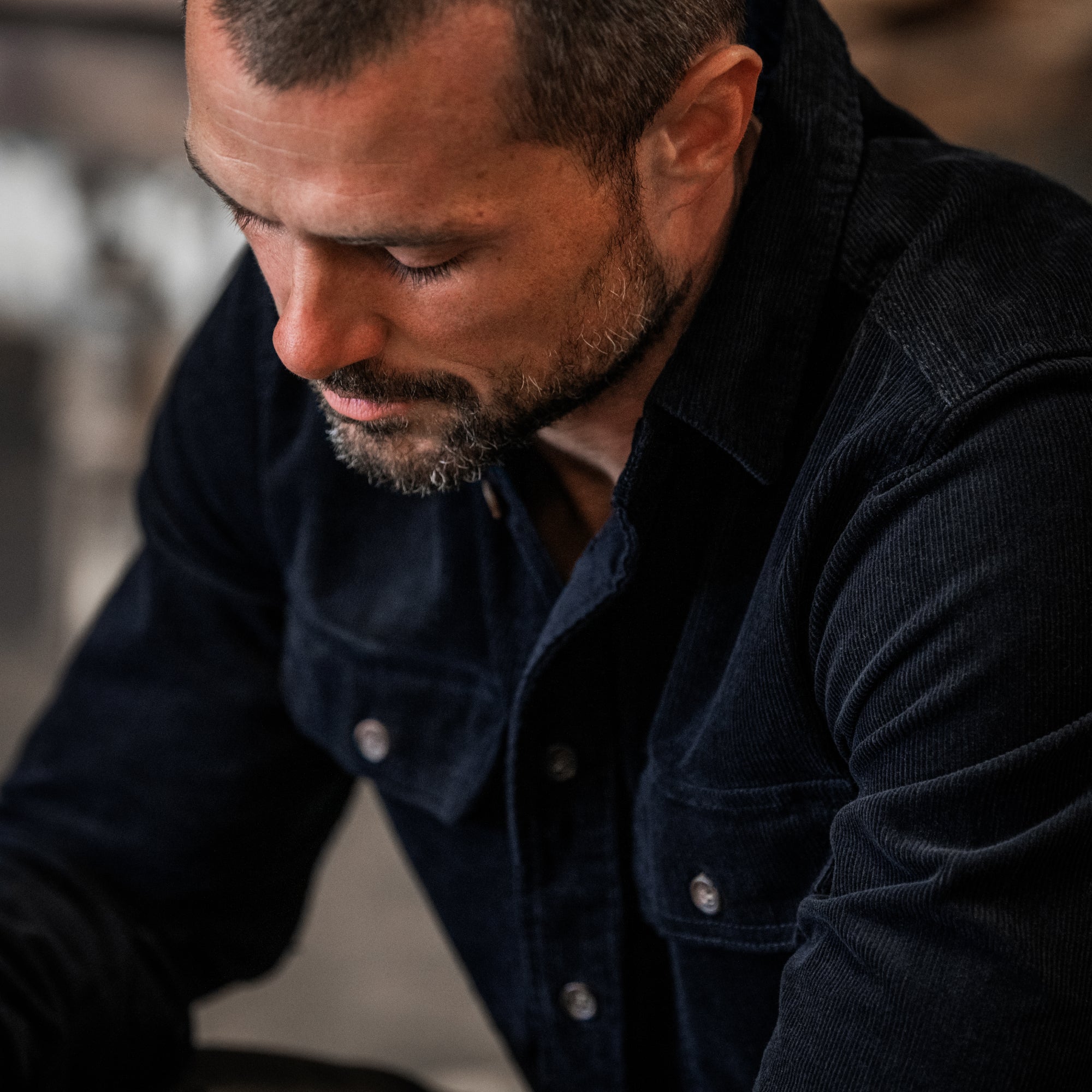 Stone Corduroy Workshirt – Line of Trade